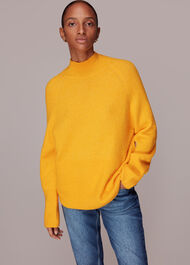 Relaxed Funnel Neck Jumper