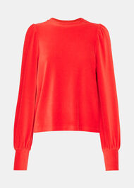 Puff Sleeve Cord Top