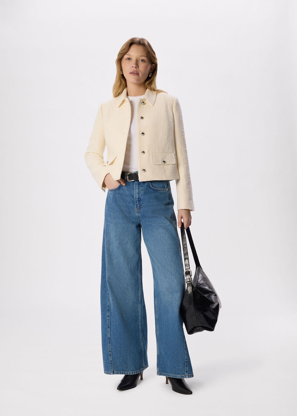 Cropped Boucle Jacket