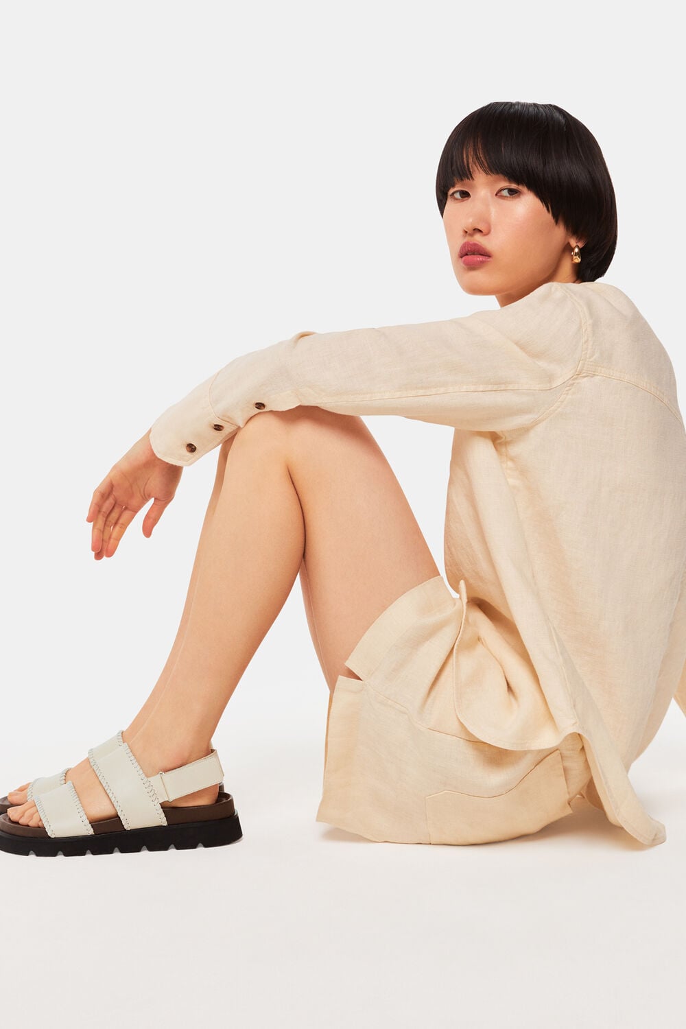 Ruben Whipstitch Velcro Sandal