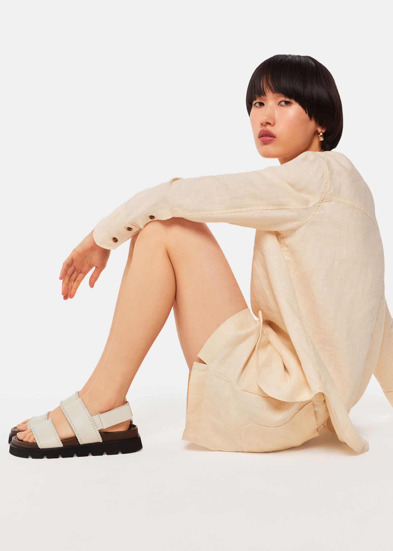 Ruben Whipstitch Velcro Sandal