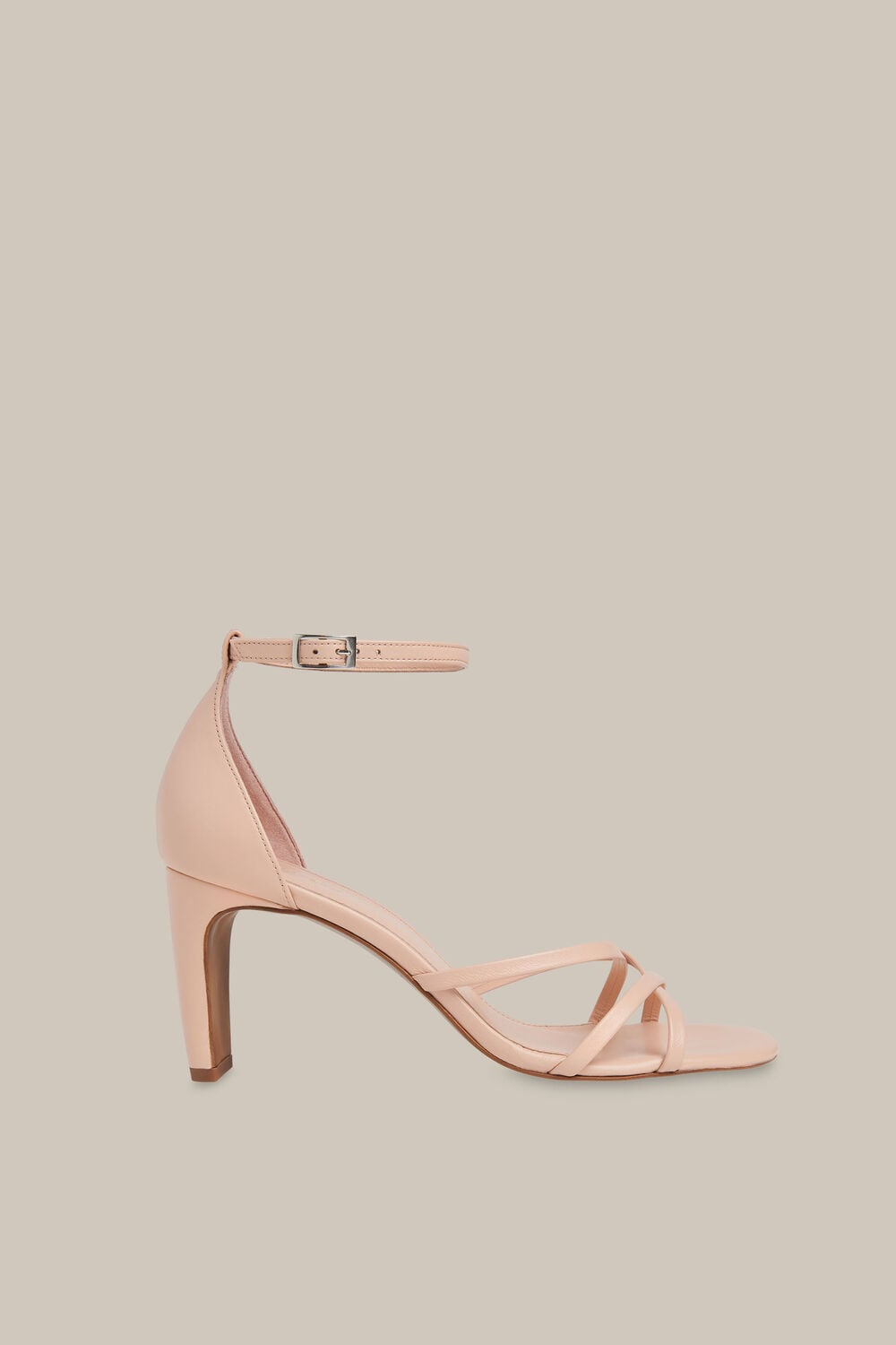 Pale Pink Hallie Strappy High Sandal