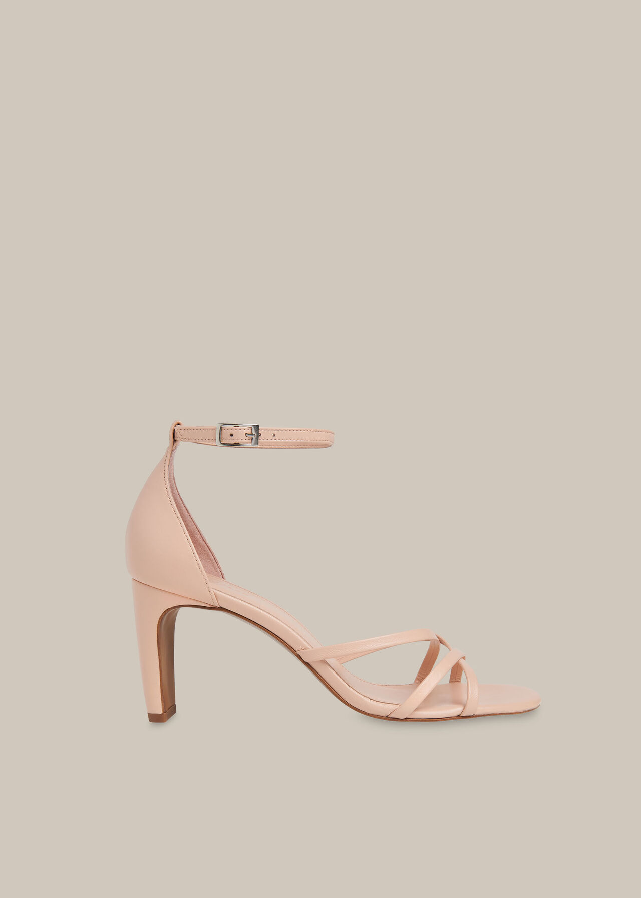 Hallie Strappy High Sandal Pale Pink