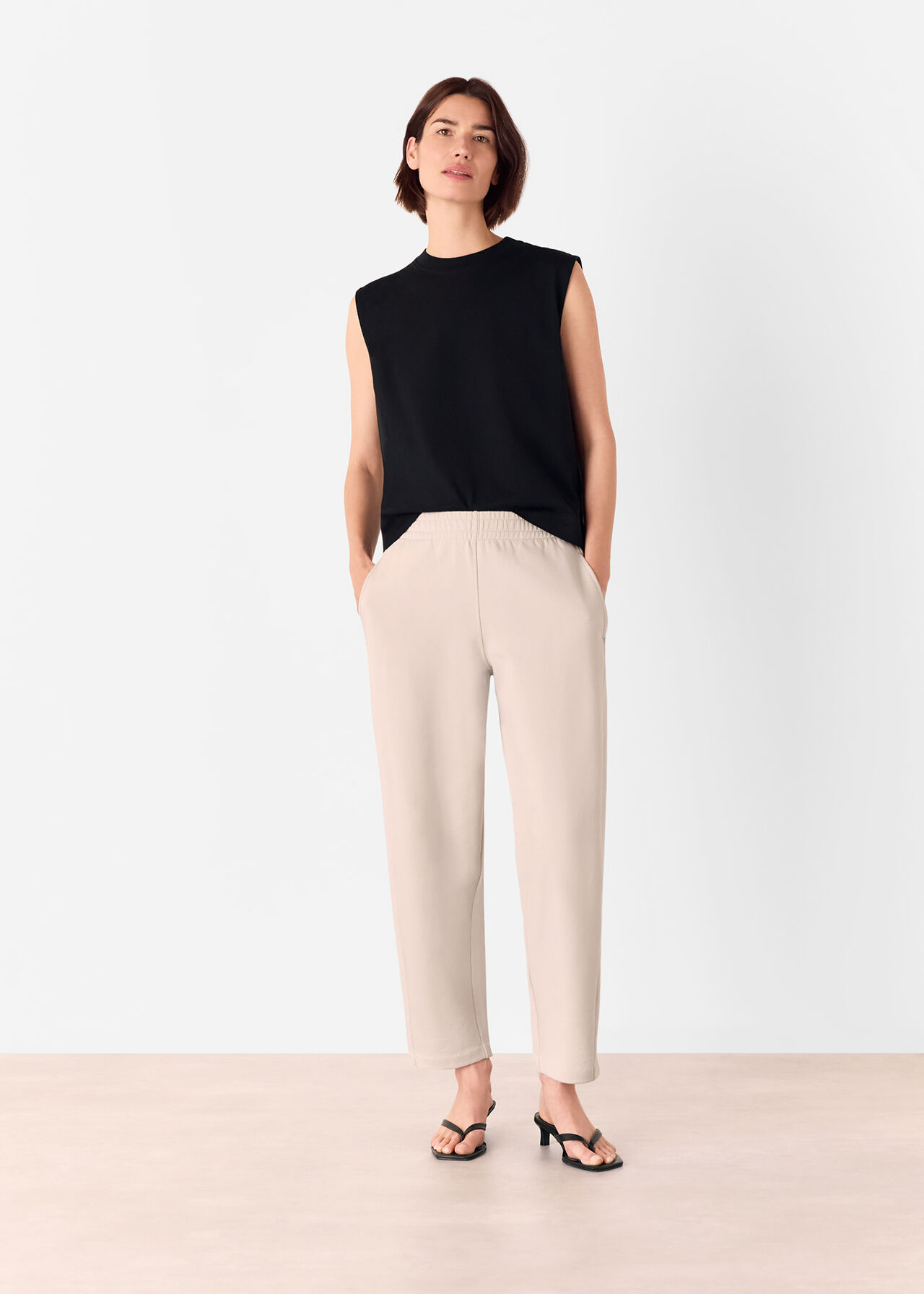 Barrel Leg Jersey Jogger