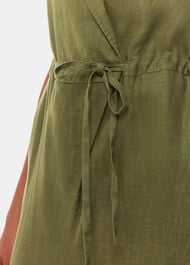 Petite Bella Linen Wrap Jumpsuit