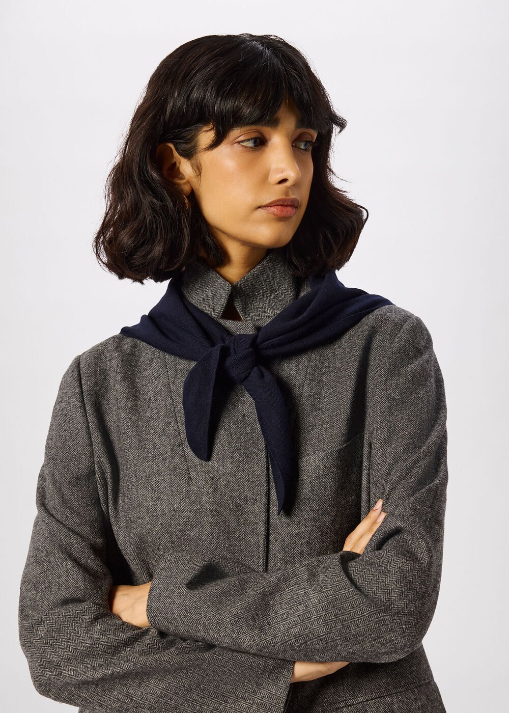 Triangular Knitted Scarf