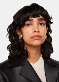 Medium Triple Hoop Earring