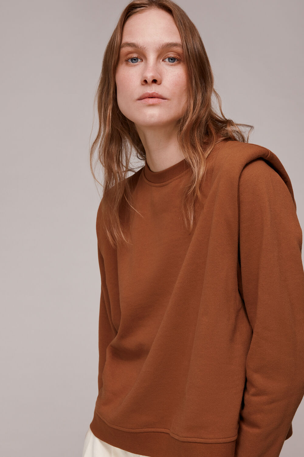 Shoulder Padded Sweat