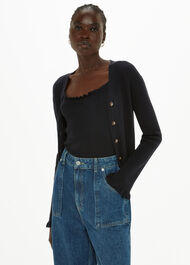 Frill Trim Vest