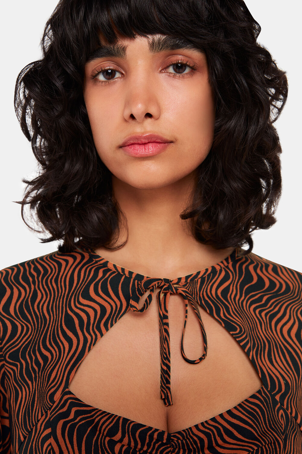 Optical Wiggle Mini Dress
