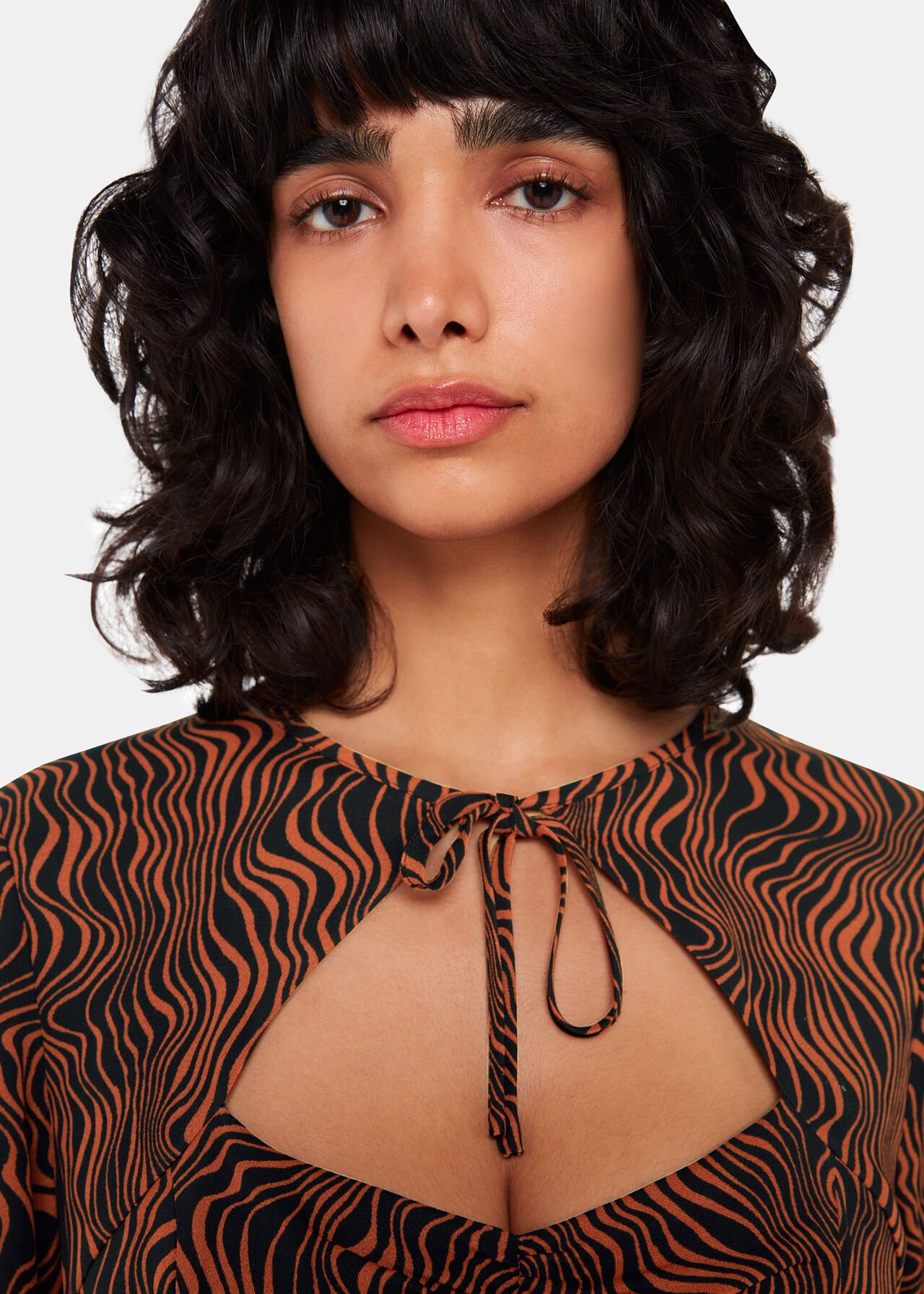 Optical Wiggle Mini Dress
