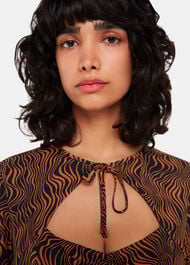 Optical Wiggle Mini Dress