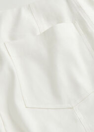 Linen Blend Maxi Skirt