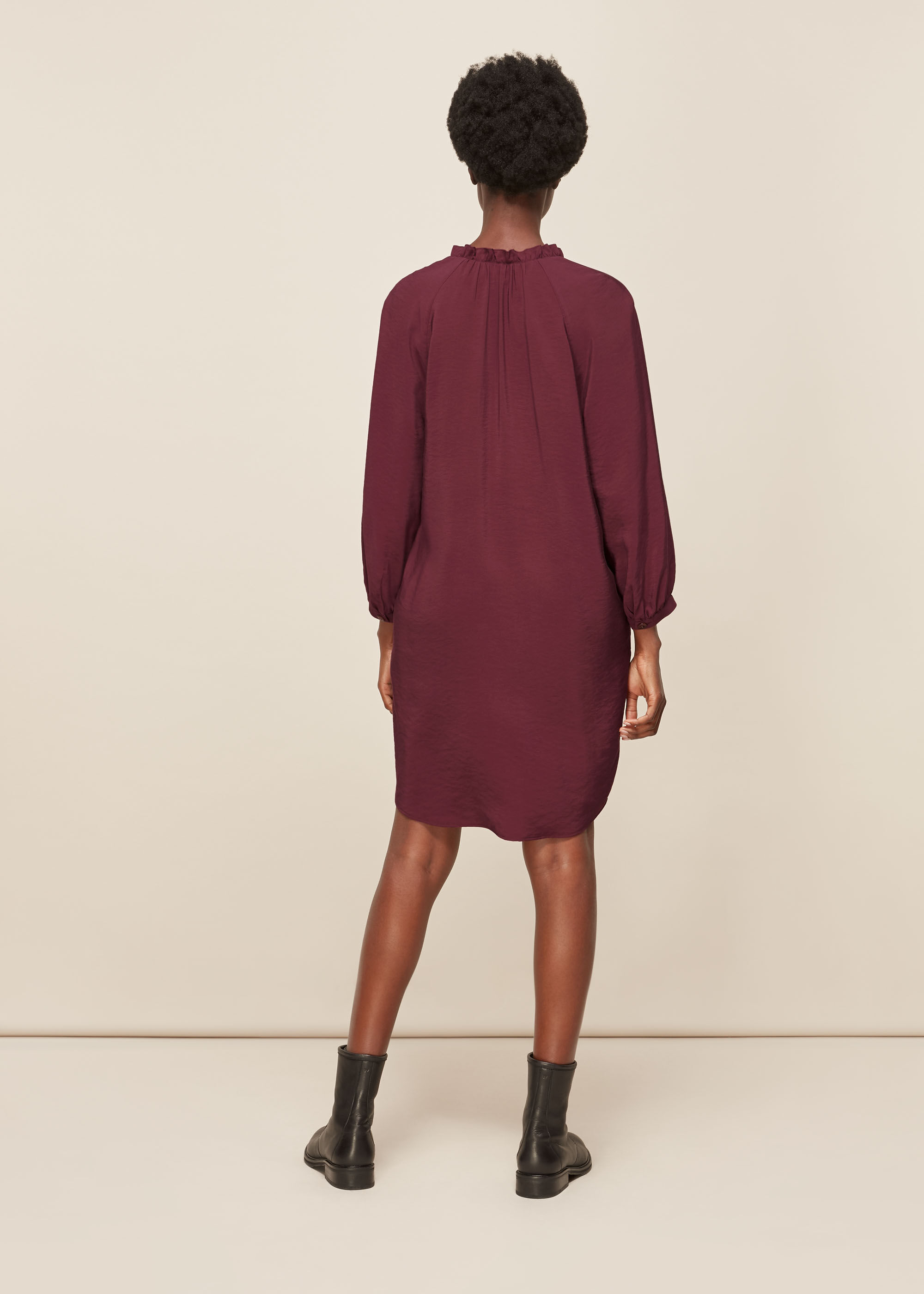 Burgundy Enora Dress
