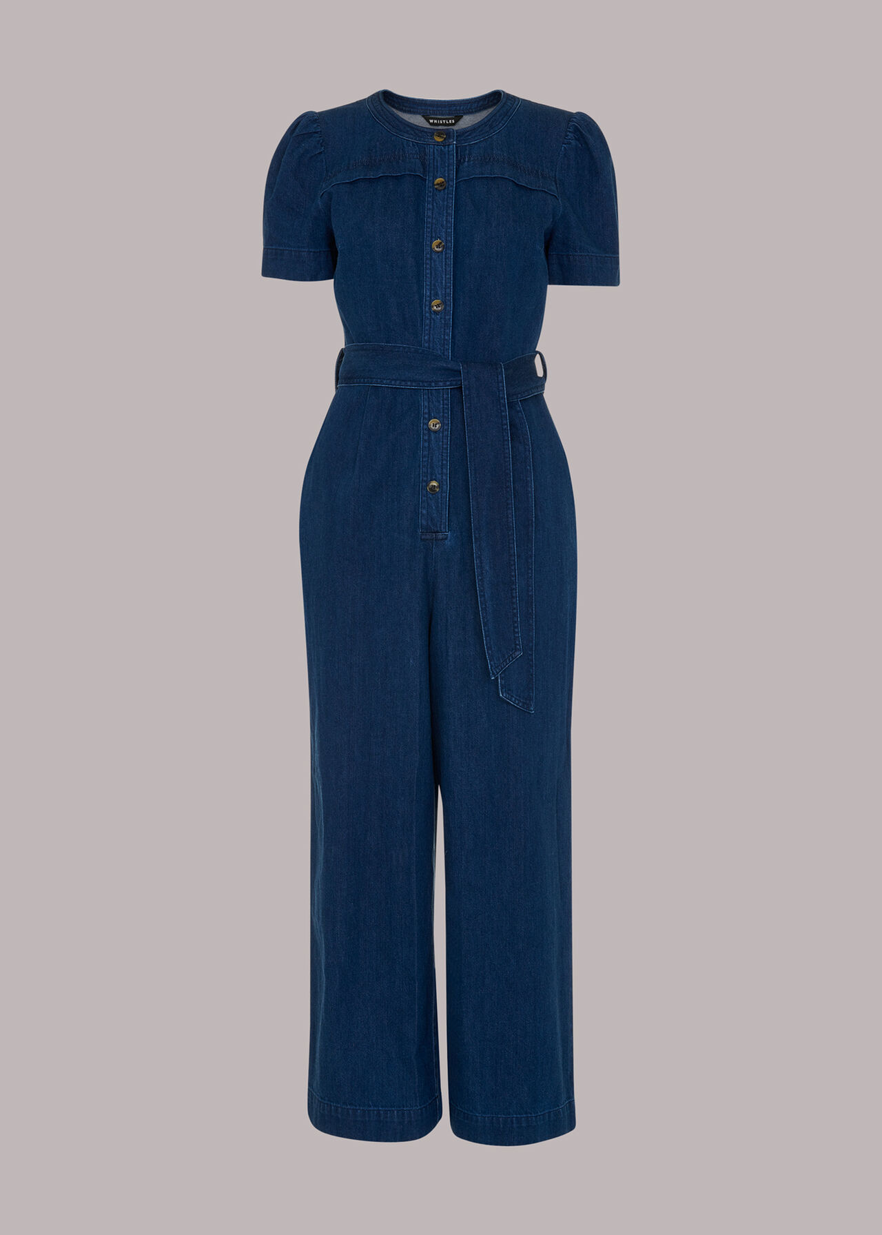 Petite Alana Denim Jumpsuit