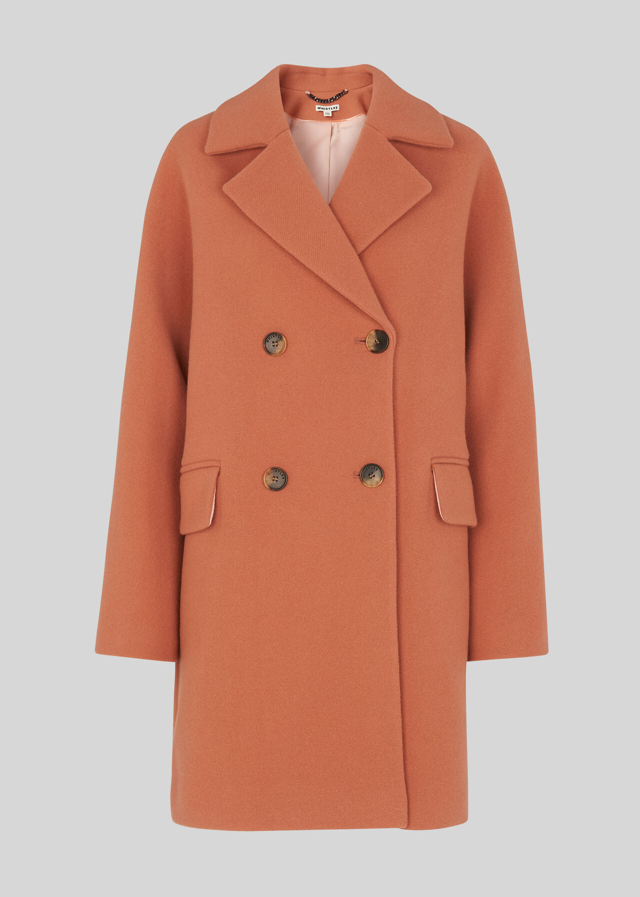 Pink Wide Sleeve Coat WHISTLES