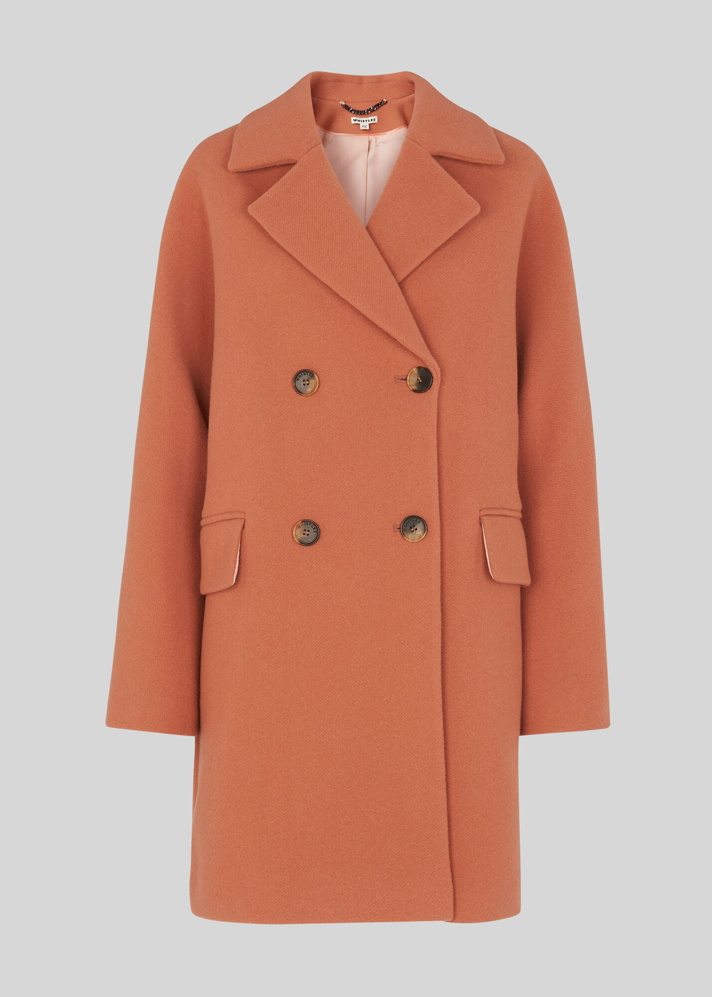 Pink Wide Sleeve Coat WHISTLES