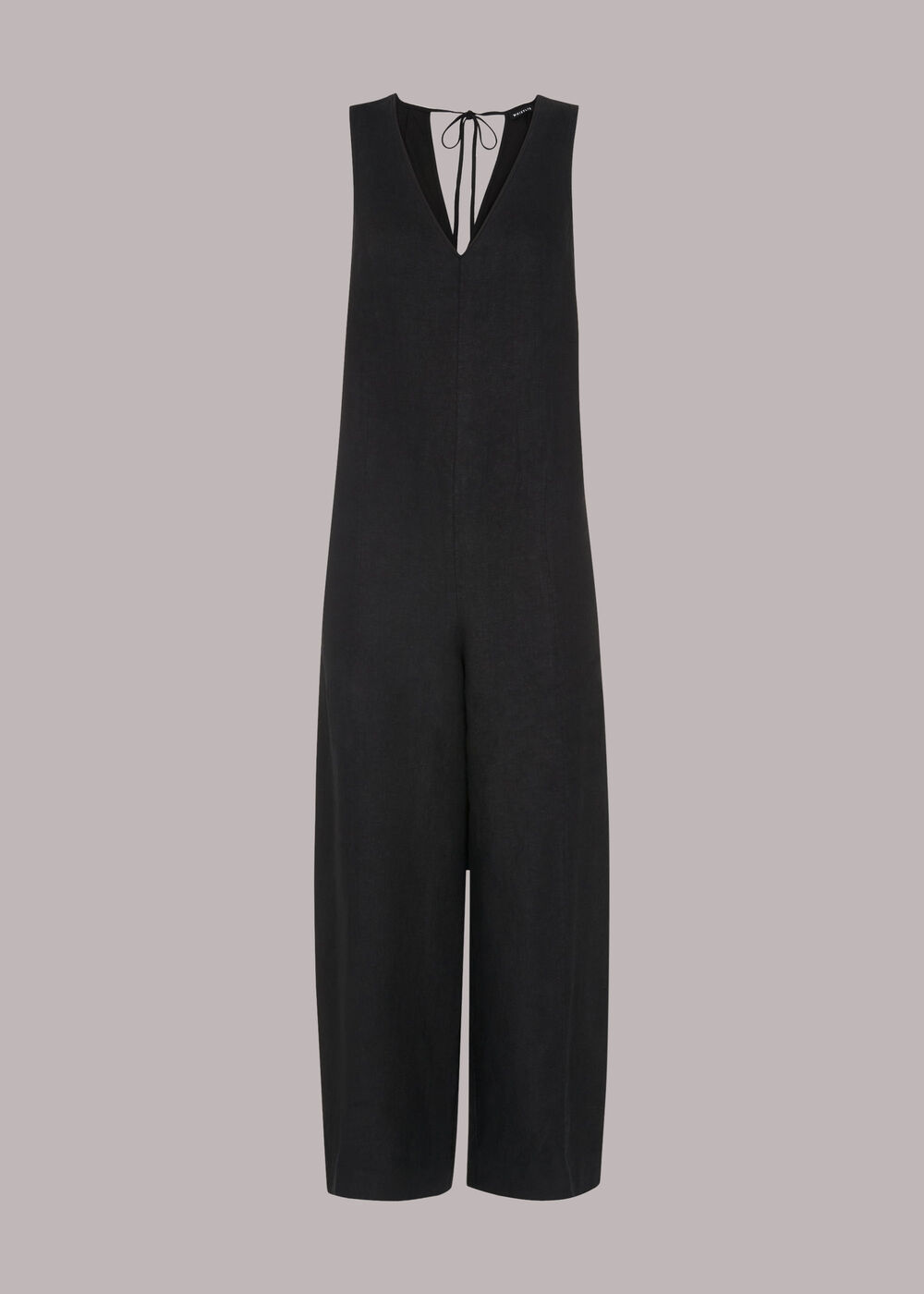 Linen V Neck Jumpsuit