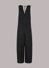 Linen V Neck Jumpsuit