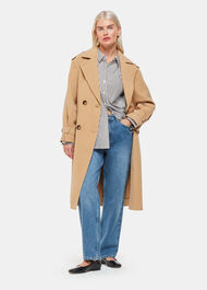 Petite Stripe Relaxed Fit Shirt