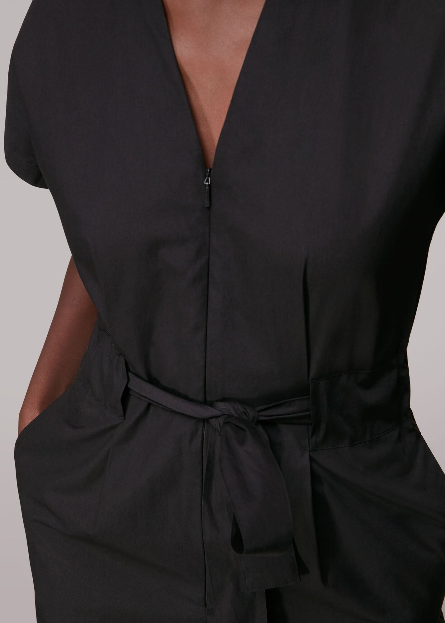 STRAPLESS PLAYSUIT WITH WAIST TIE GONE COAST