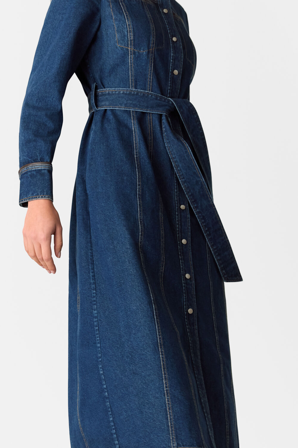 Myra Denim Midi Dress