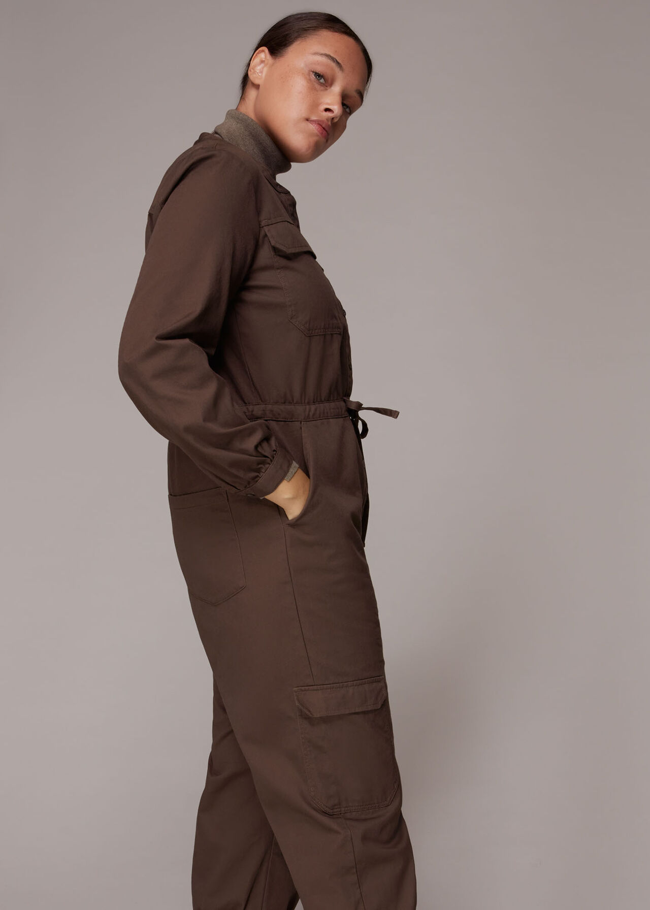 Sadie Utility Tie Jumpsuit