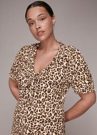Ada Animal Print Midi Dress