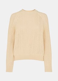 Pointelle Crew Neck Knit