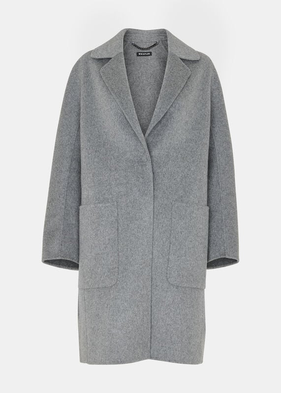 Grey Cassie Double Face Pocket Coat
