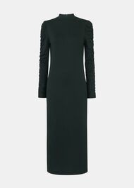 Petite Ruched Sleeve Jersey Dress