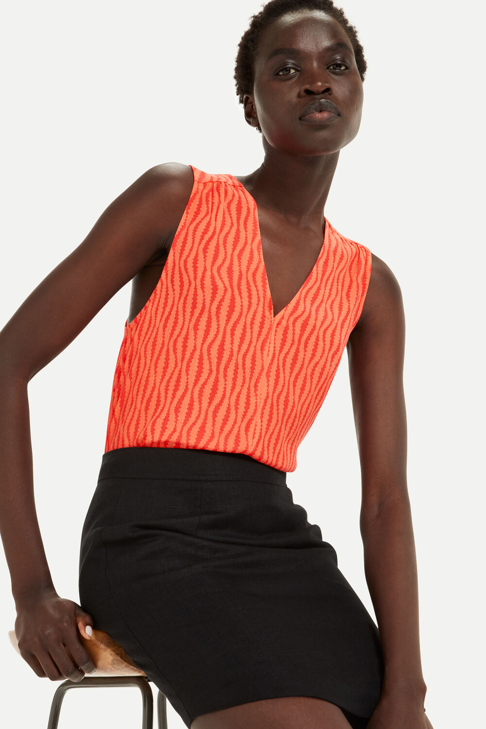 Optical Rope Vest Top