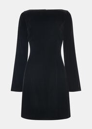 Petite Velvet Flare Sleeve Dress