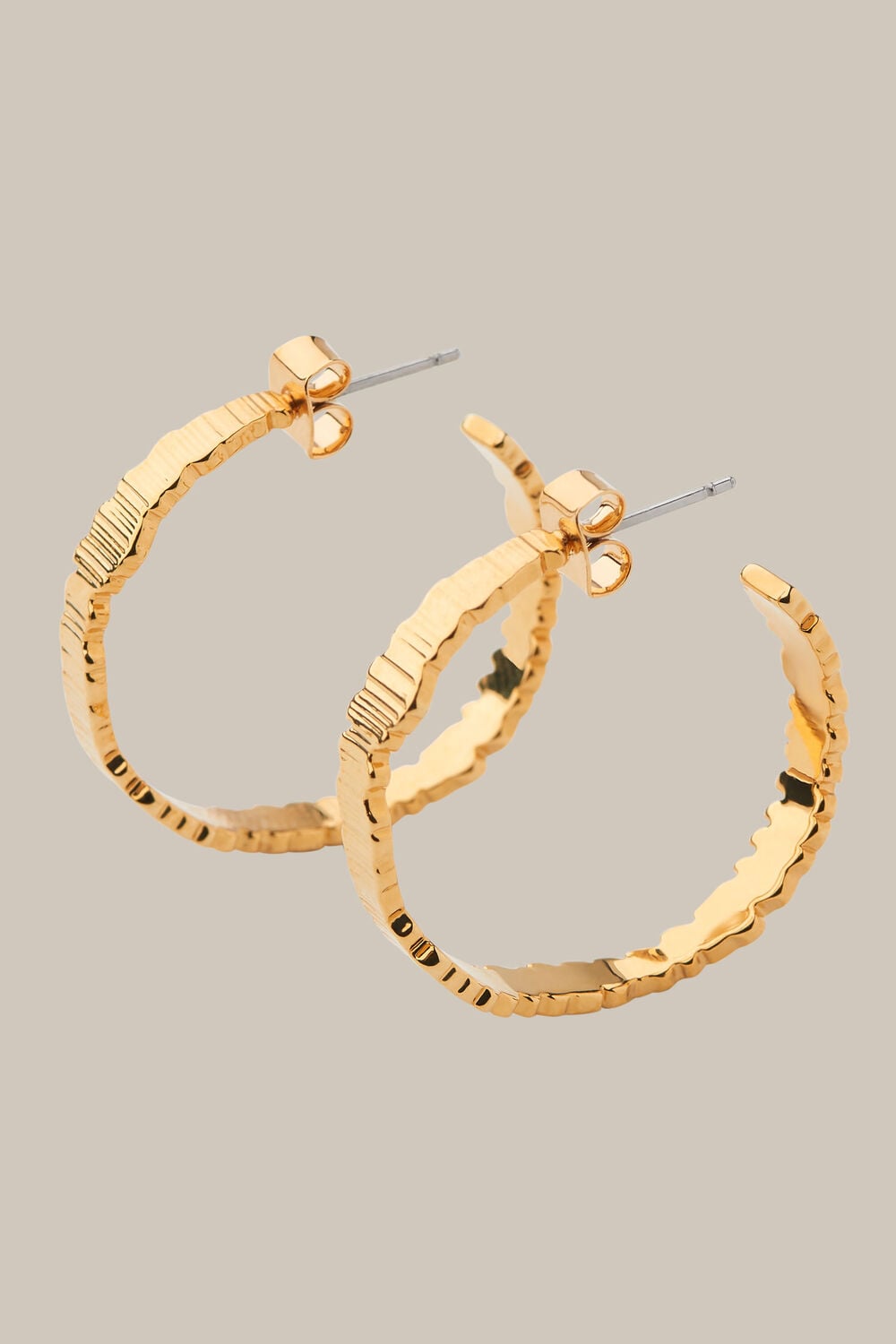 Textured Large Hoop