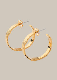 Textured Large Hoop