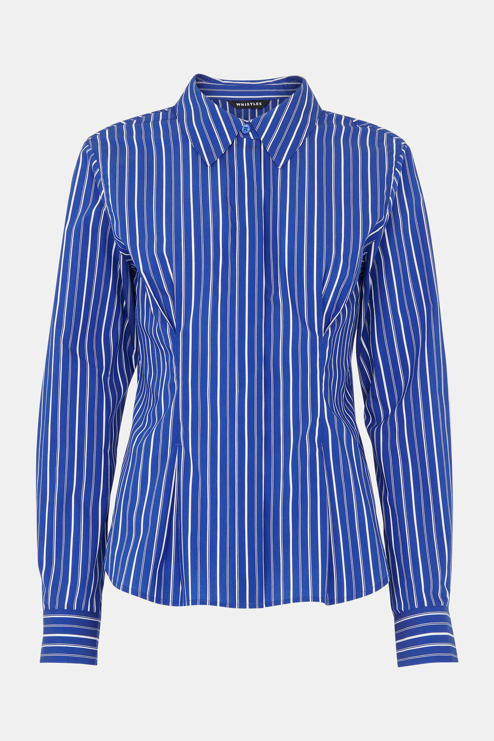 Stripe Waisted Cotton Shirt