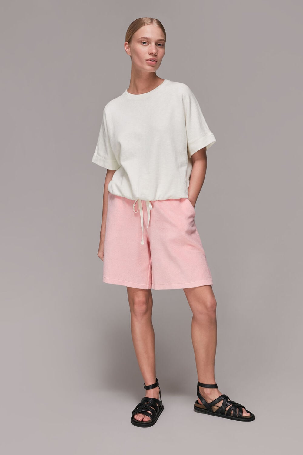 Short Sleeve Drawstring Sweat