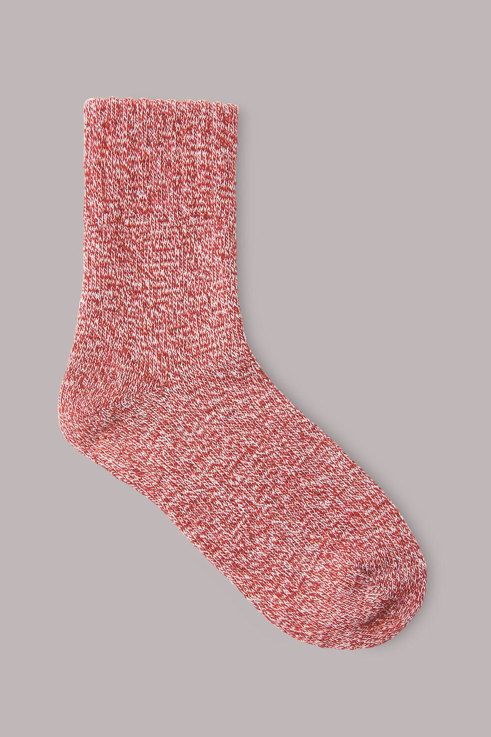 Red Chunky Marl Socks