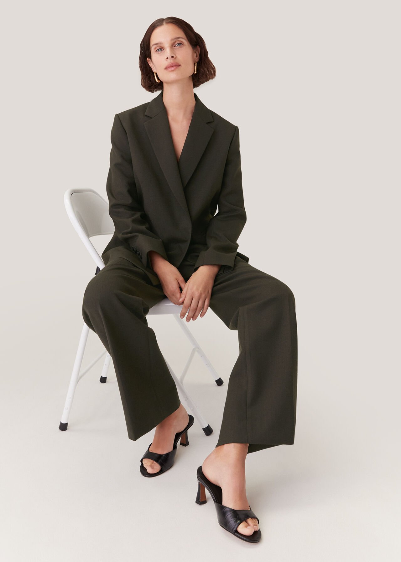 Natalie Wool Blend Trouser