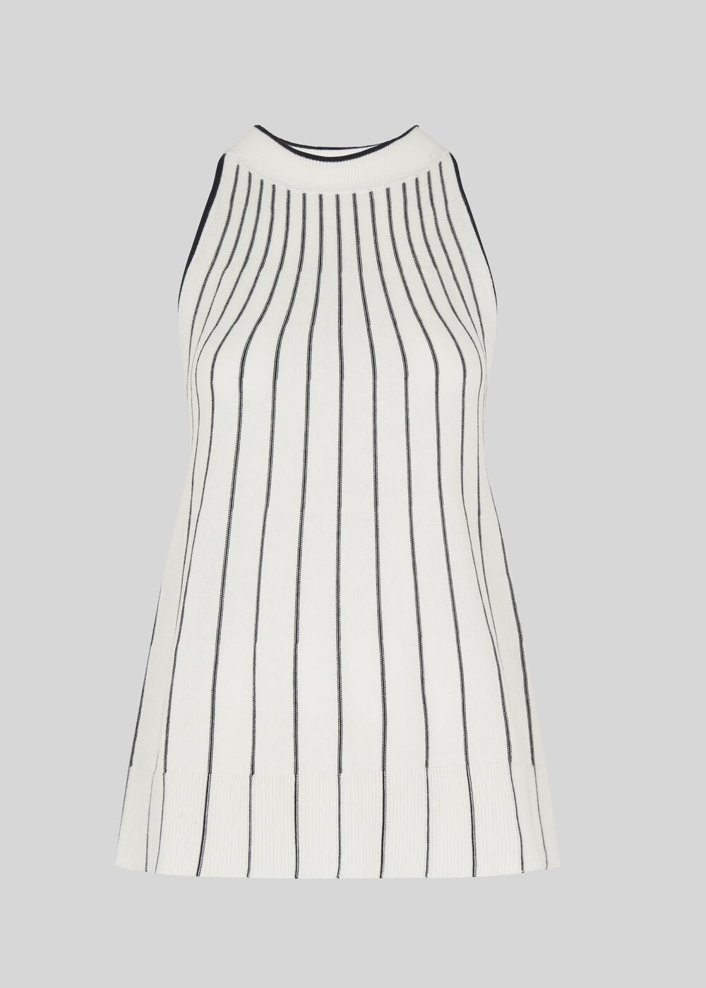 Stripe Trapeze Knit Vest