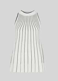 Stripe Trapeze Knit Vest