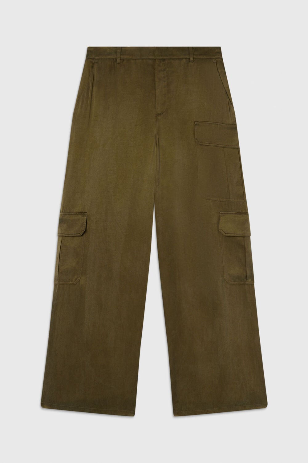 Khaki Fluid Cargo Trouser