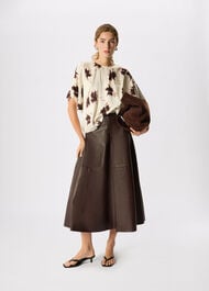 Shadow Floral Viscose Blouse