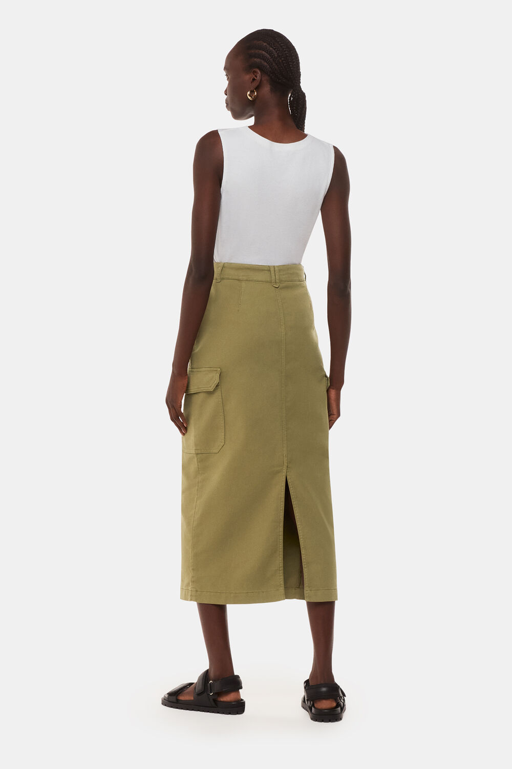 Tessa Cargo Midi Skirt