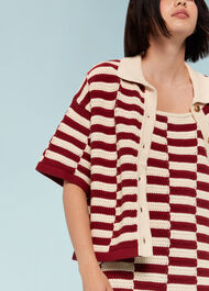 Crochet Stepped Stripe Dress