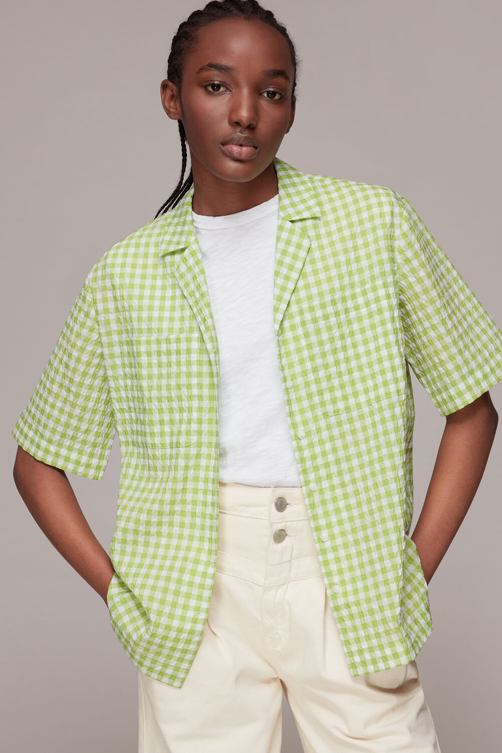 Grace Gingham Bowling Shirt