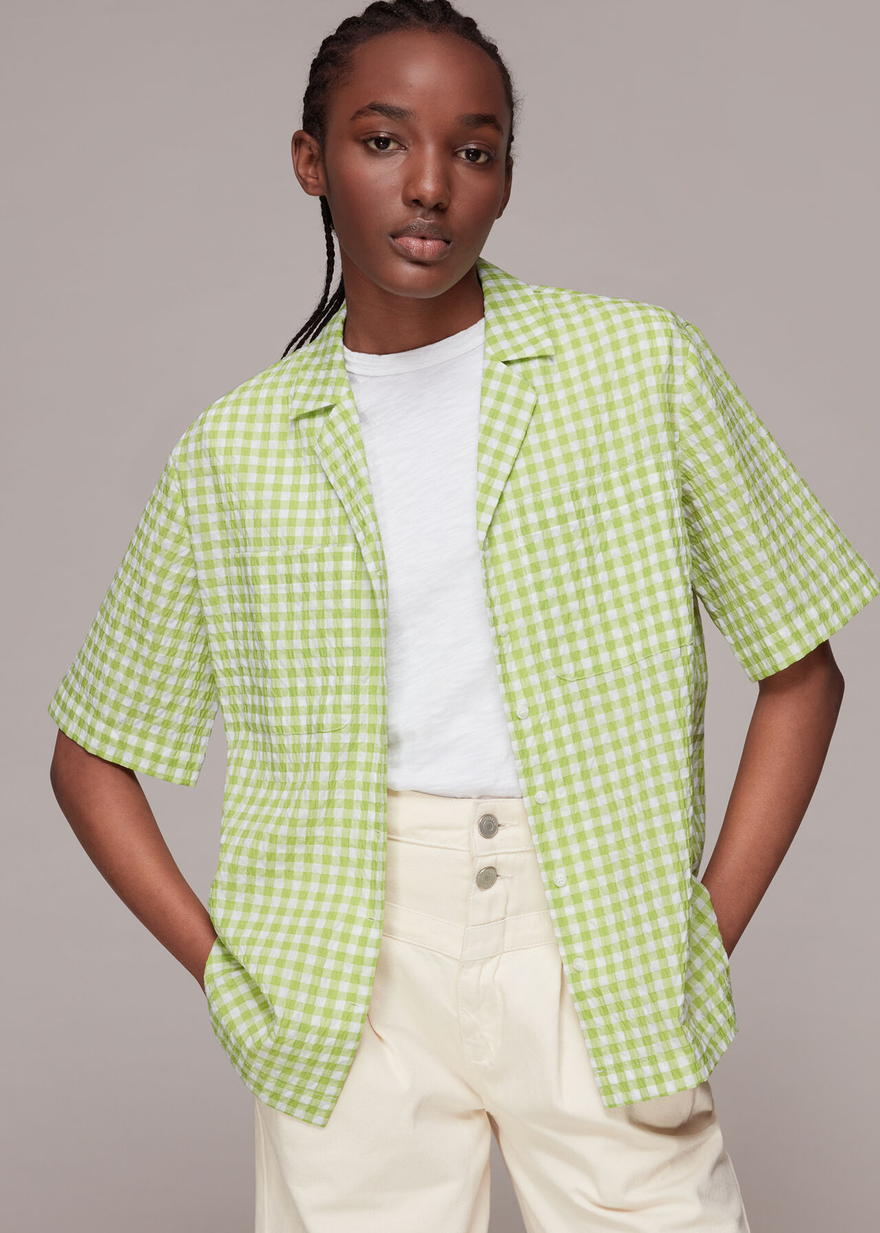 Grace Gingham Bowling Shirt