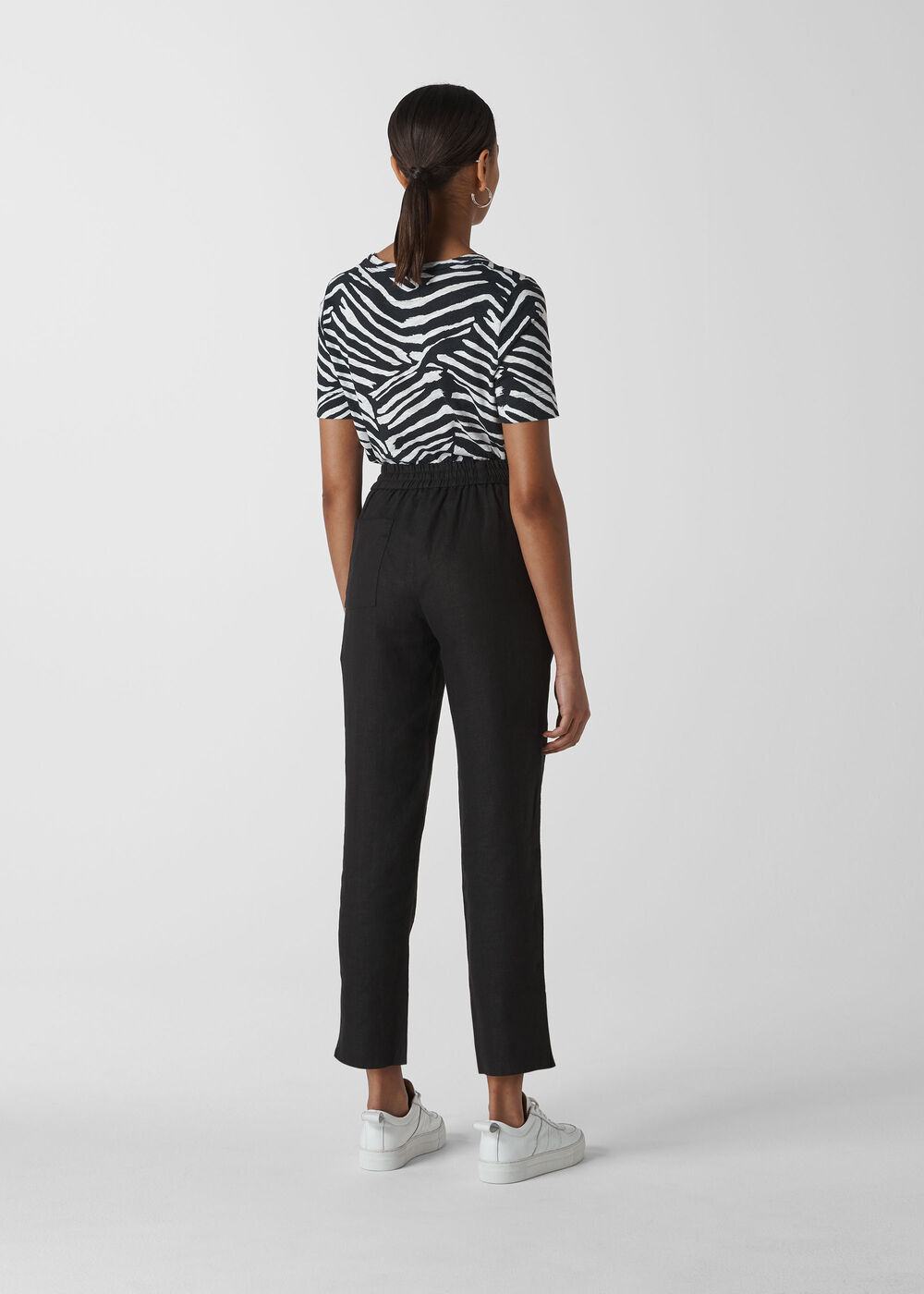 Leanora Linen Trouser Black