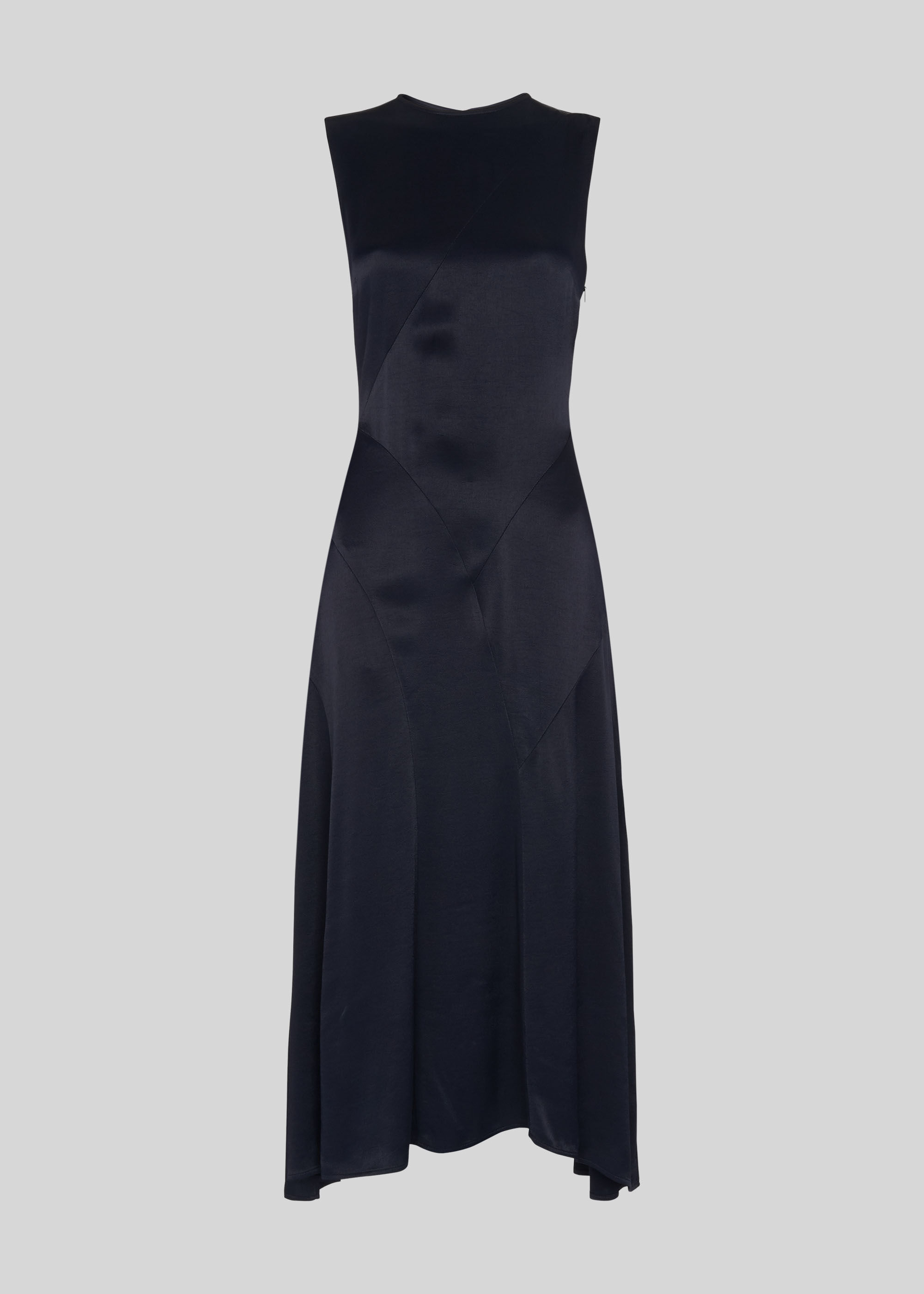 Satin Panelled Midi Dress