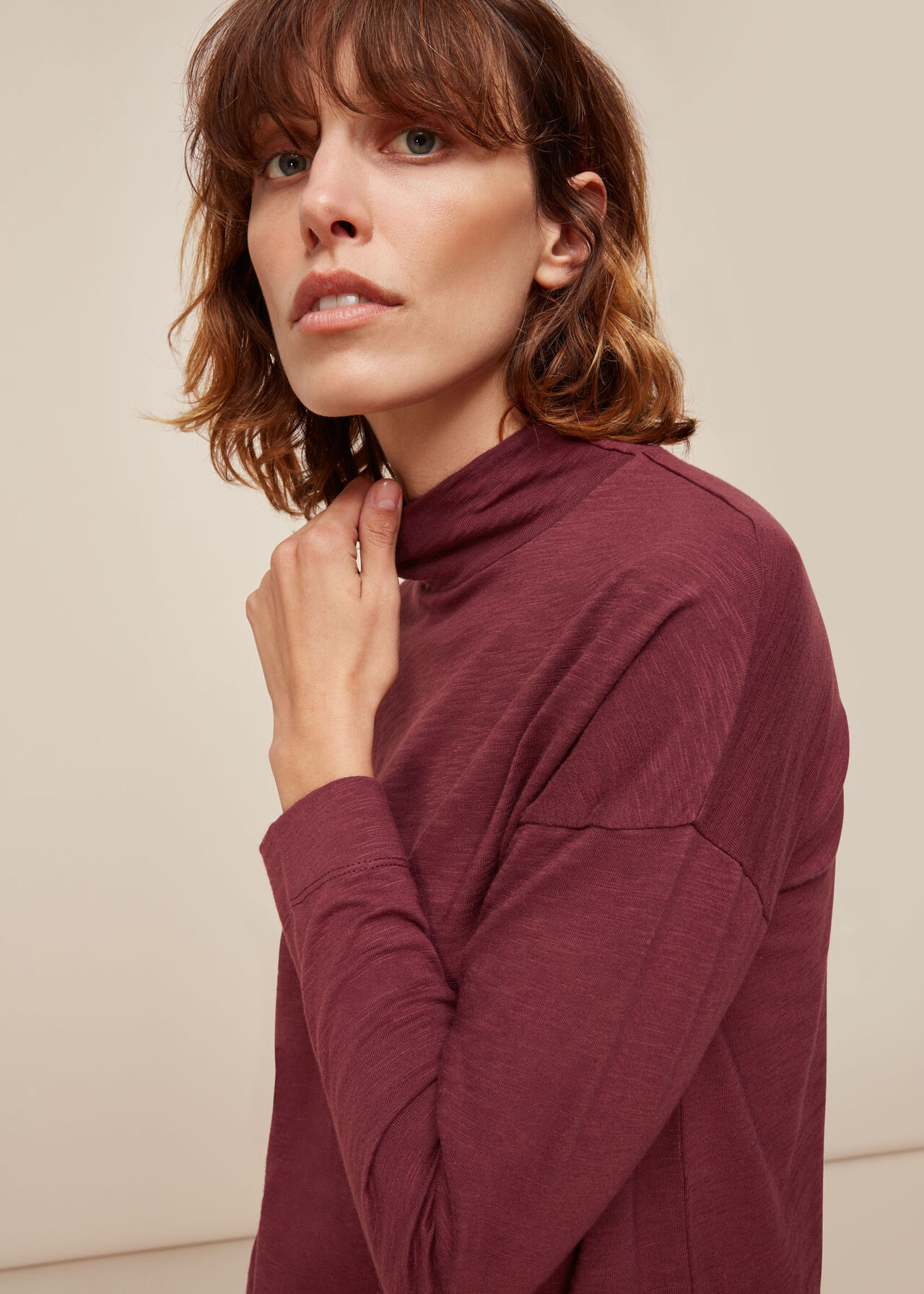 High Neck Relaxed Top